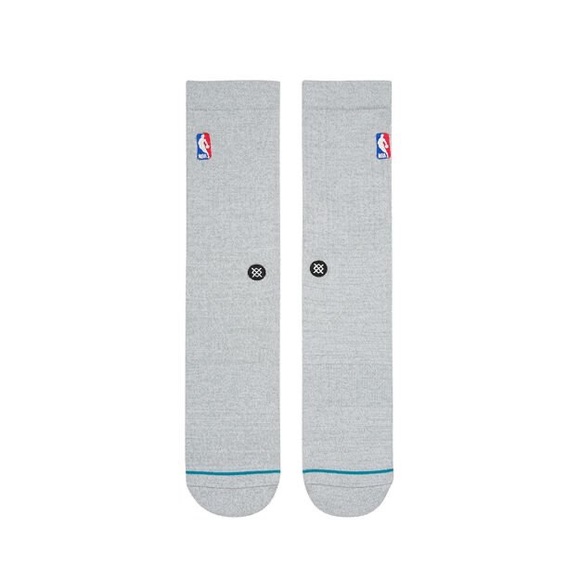 Stance NBA Casual LOGOMAN CREW Grey Large 9-12 - Picture 2 of 3